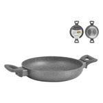 Cacerola Baja 28 cm Stone Antiadherente Full Inducción Color Gris