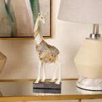Figura Decorativa Jirafa Blanca