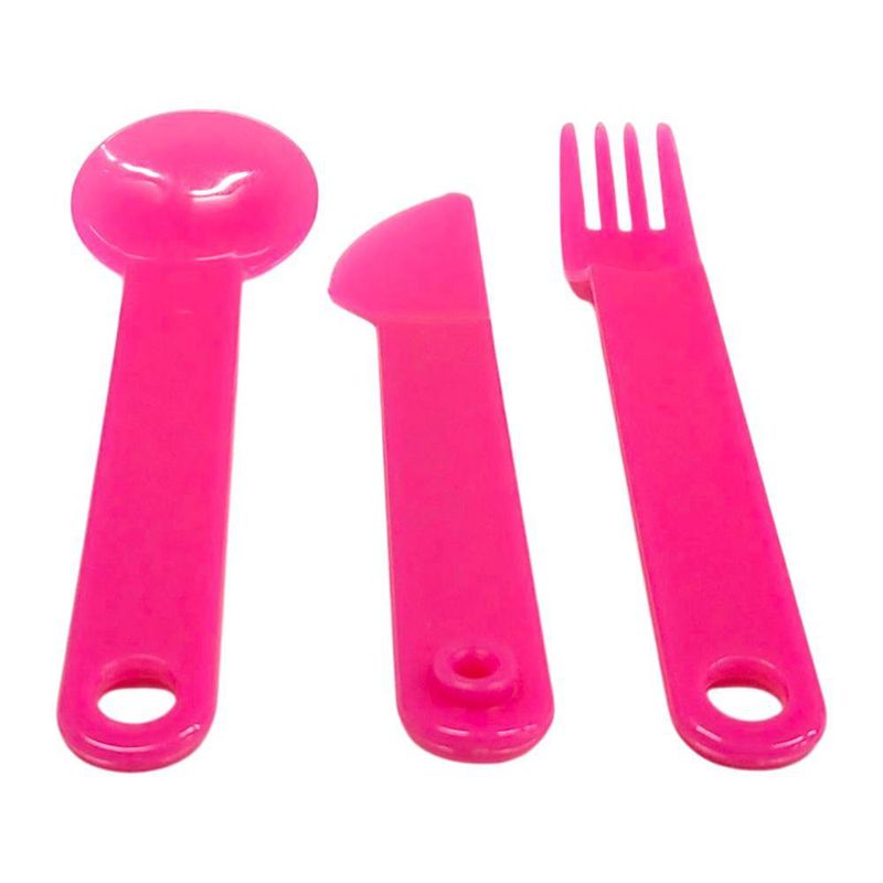 Set Plato Cuadrado de 3.5 tz con Cubiertos y Pachón Multicolor