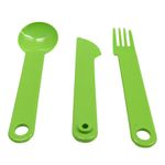 Set Plato Cuadrado de 3.5 tz con Cubiertos y Pachón Multicolor