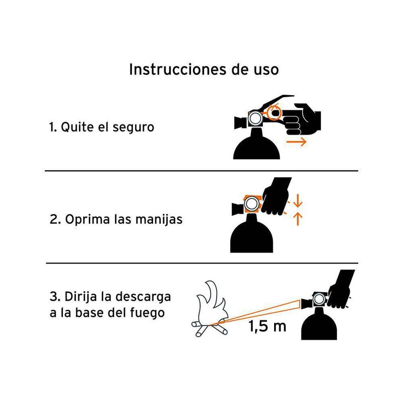 Extintor Portátil De Emergencia Tipo Abc De 500 G - Truper