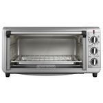 Horno Tostador Extra Ancho Black+Decker de 1500 W Color Plateado