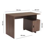 Escritorio Moderno Topacio Color Café 120x60x76 cm