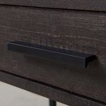 Escritorio Hematita Negro con Panel de Corcho 75x45 cm