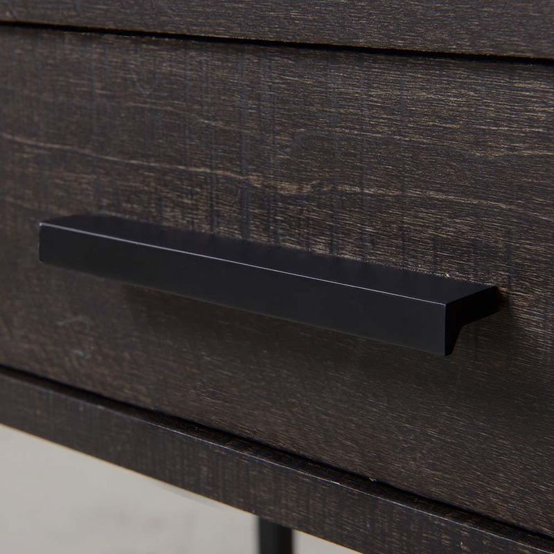 Escritorio Hematita Negro con Panel de Corcho 75x45 cm