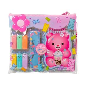 Set de Accesorios Escolares con Libreta y Resaltadores