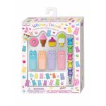 Set de Accesorios Escolares con Borradores, Resaltadores y Stickers