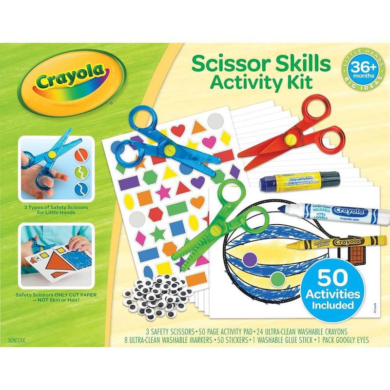 Set de Actividades Crayola Scissor Skills con Tijeras y Figuras