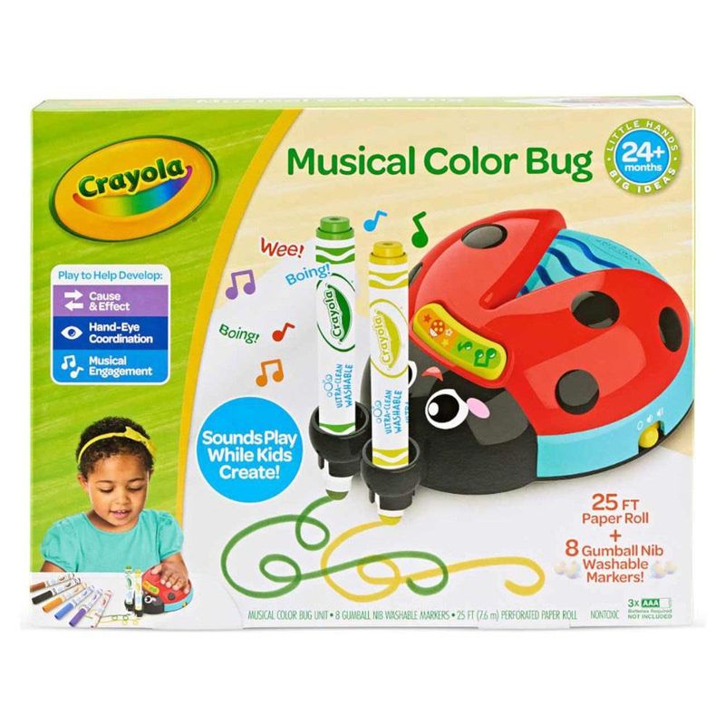 Set Crayola Musical Color Bug con Marcadores Lavables