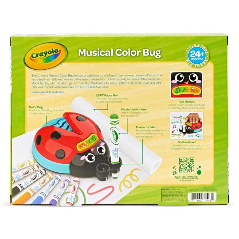 Set Crayola Musical Color Bug con Marcadores Lavables
