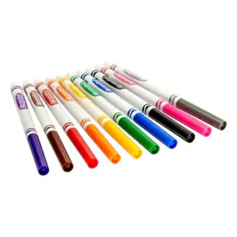 Set de 10 Marcadores Lavables Crayola Clásicos Punta Fina