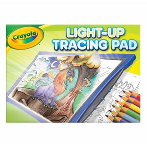 Set Crayola Light-Up Tracing Pad Dragones con Lápices de Colores