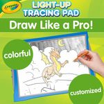 Set Crayola Light-Up Tracing Pad Dragones con Lápices de Colores