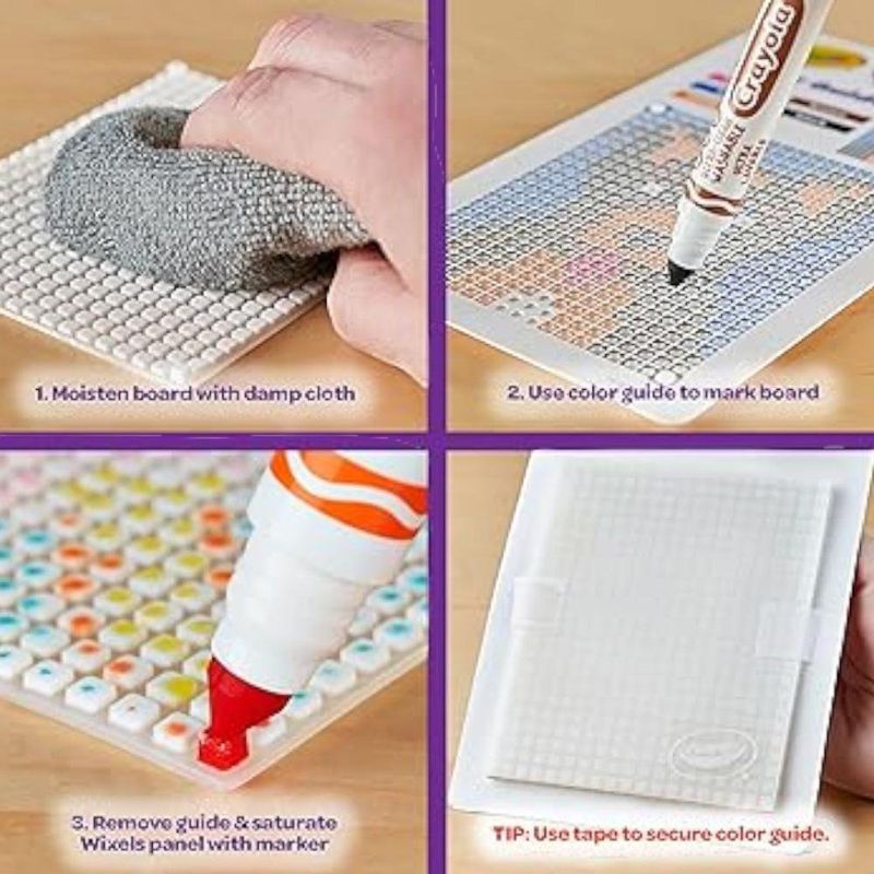 Set de Arte Crayola Wixels con Marcadores y Plantillas