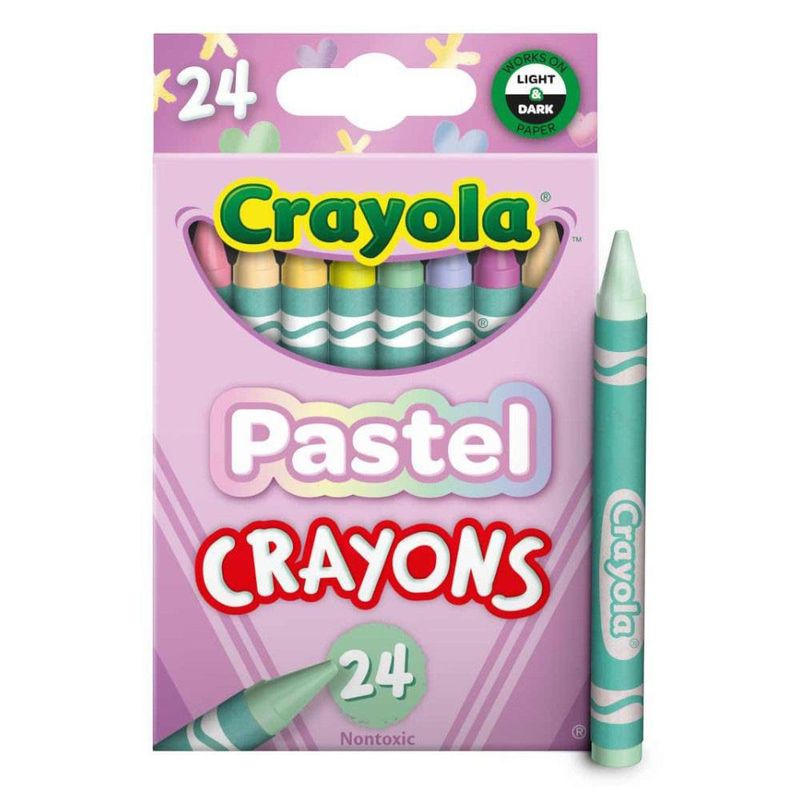 Set de 24 Crayones Pastel Crayola No Tóxicos