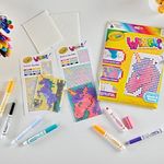 Set de Arte Crayola Wixels Unicornio con Marcadores y Plantillas
