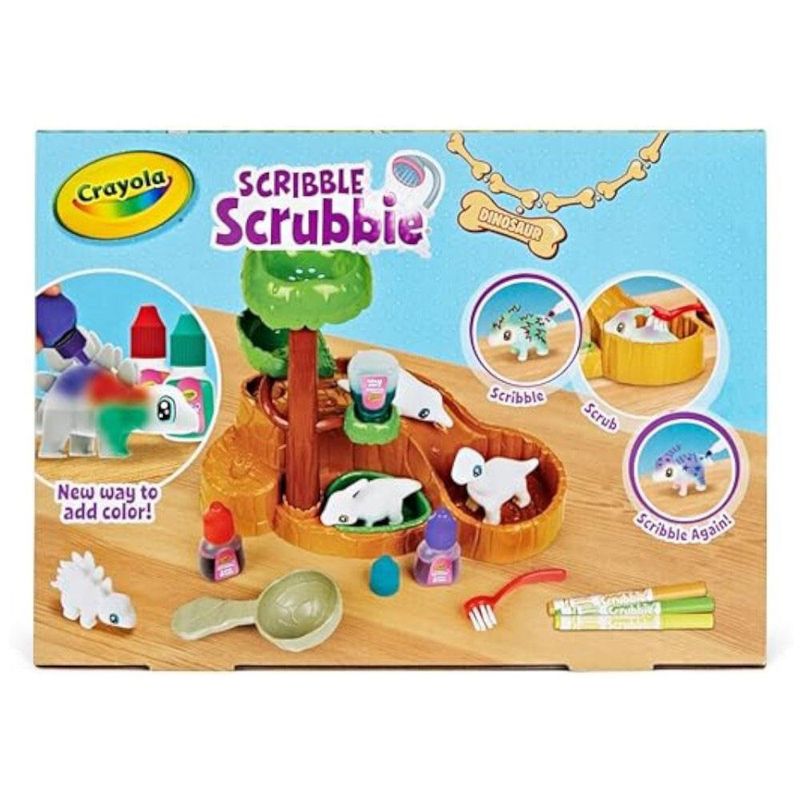 Set Crayola Scribble Scrubbie Dinosaurios con Cascada y Accesorios