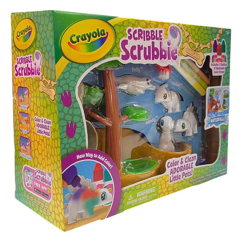 Set Crayola Scribble Scrubbie Dinosaurios con Cascada y Accesorios