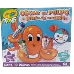 Set Crayola Oscar el Pulpo Diseña Girando con Sellos y Esténciles