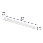 Luminaria Lineal LED de 18W para Gabinete 60 Cm