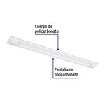 Luminaria Lineal LED de 18W para Gabinete 60 Cm