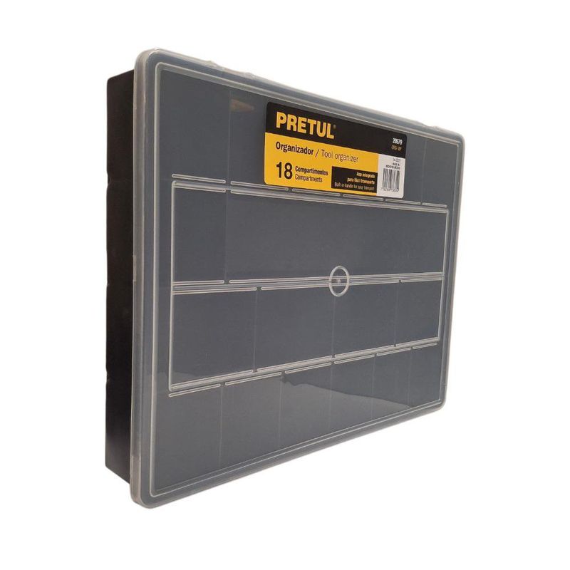 Caja Organizadora Pretul de 14 plg con 18 Compartimentos