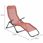 Silla Asoleadora Reclinable Roja Terracota