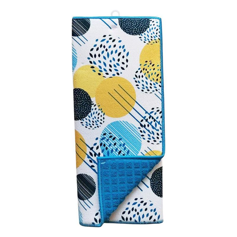 Alfombra para Secar Platos con Diseño de Círculos de 50 x 38 cm