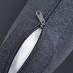 Sofá en L Gris Oscuro con Mesa Central