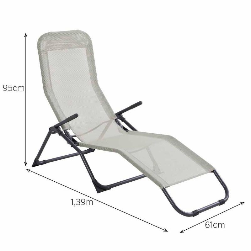 Silla Asoleadora Reclinable Kroma Verde