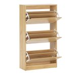 Zapatera de 3 Niveles con Puertas Maple