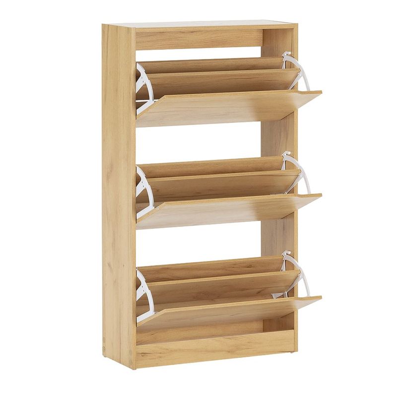 Zapatera de 3 Niveles con Puertas Maple