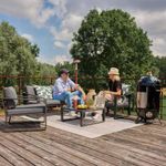 Set de Exterior Coffee Lyra Gris 4 Pzas