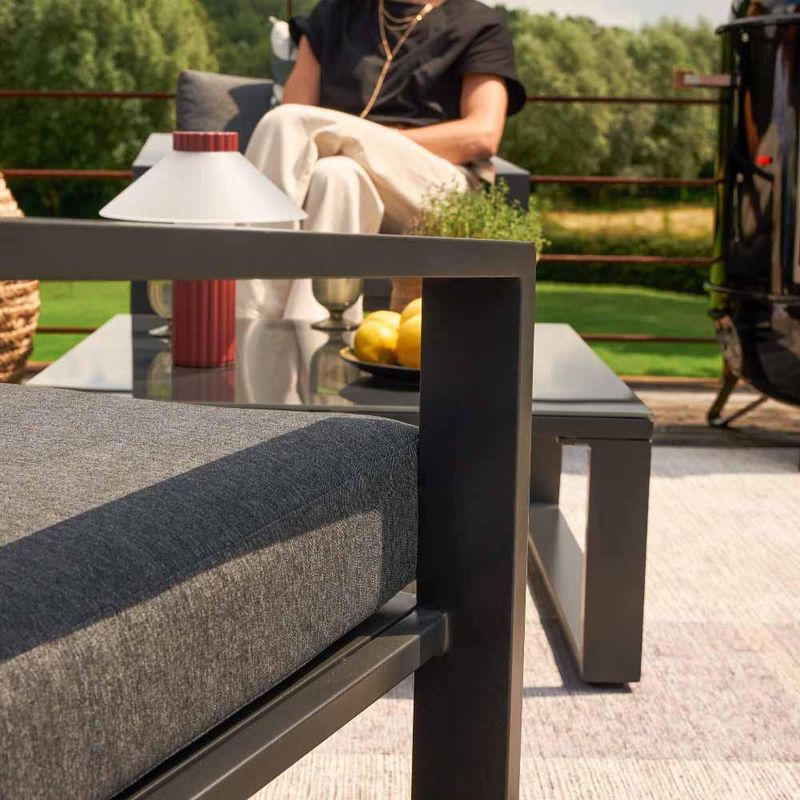 Set de Exterior Coffee Lyra Gris 4 Pzas