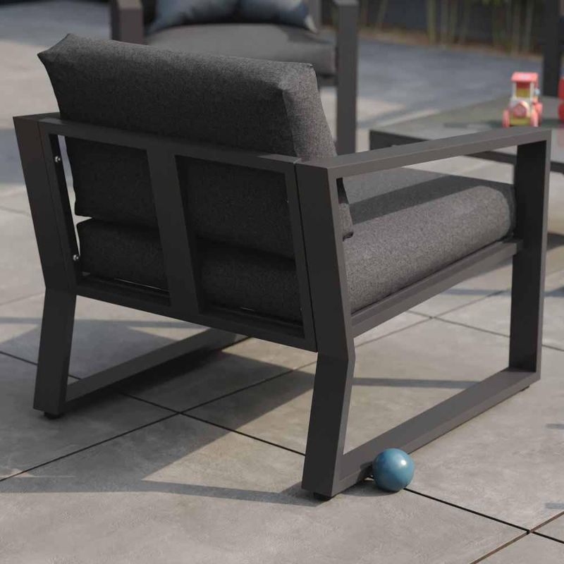 Set de Exterior Coffee Lyra Gris 4 Pzas