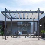 Set de Exterior Coffee Lyra Gris 4 Pzas