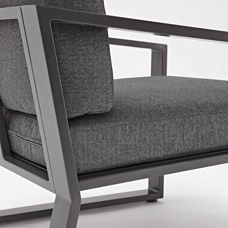 Set de Exterior Coffee Lyra Gris 4 Pzas