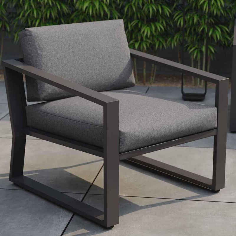 Set de Exterior Coffee Lyra Gris 4 Pzas