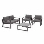 Set de Exterior Coffee Lyra Gris 4 Pzas