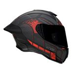 Casco Integral EDGE Batman Rojo Mate Talla M
