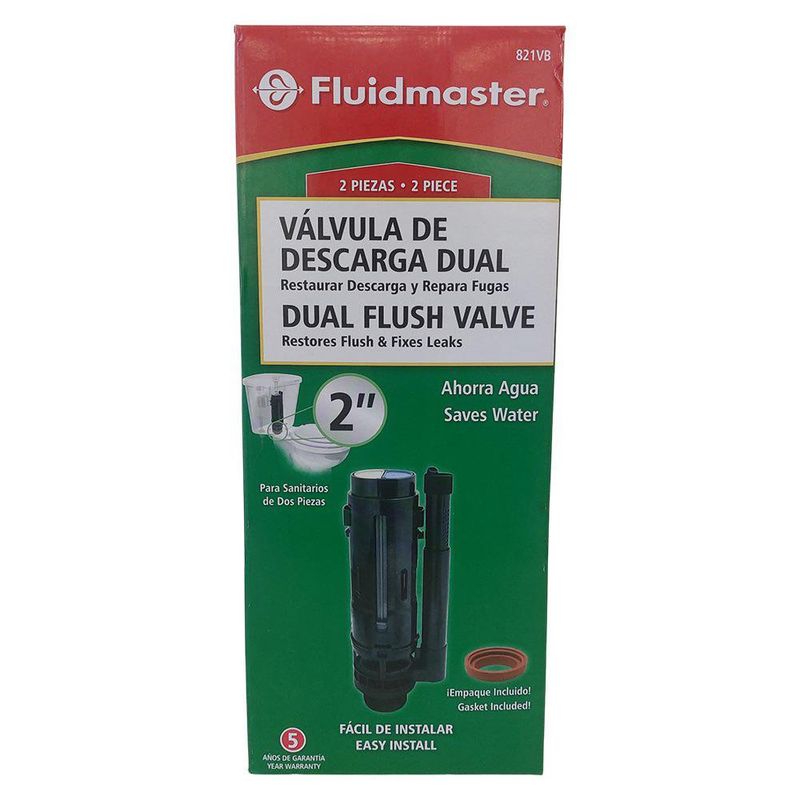 Válvula de Descarga Dual Fluidmaster de 1.25 plg para Sanitario