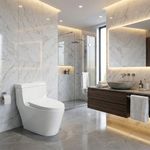 Sanitario One Piece Descarga Dual Blanco Petit Garzon Palermo