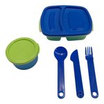 Set Infantil con Contenedores y Cubiertos en Colores Surtidos