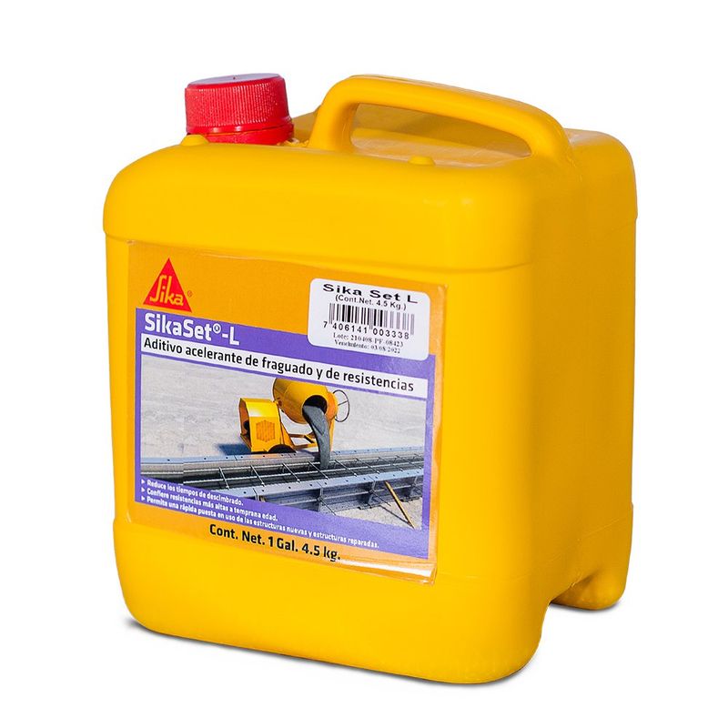 SIKA Set L Aditivo Acelerante para Concreto de 4.5 Kilogramos