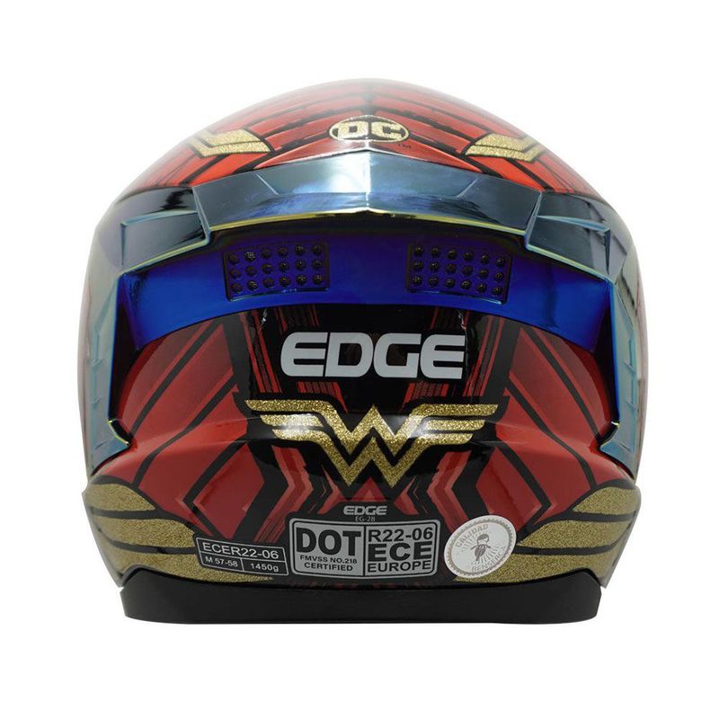Casco Integral EDGE Mujer Maravilla Brillante Talla M