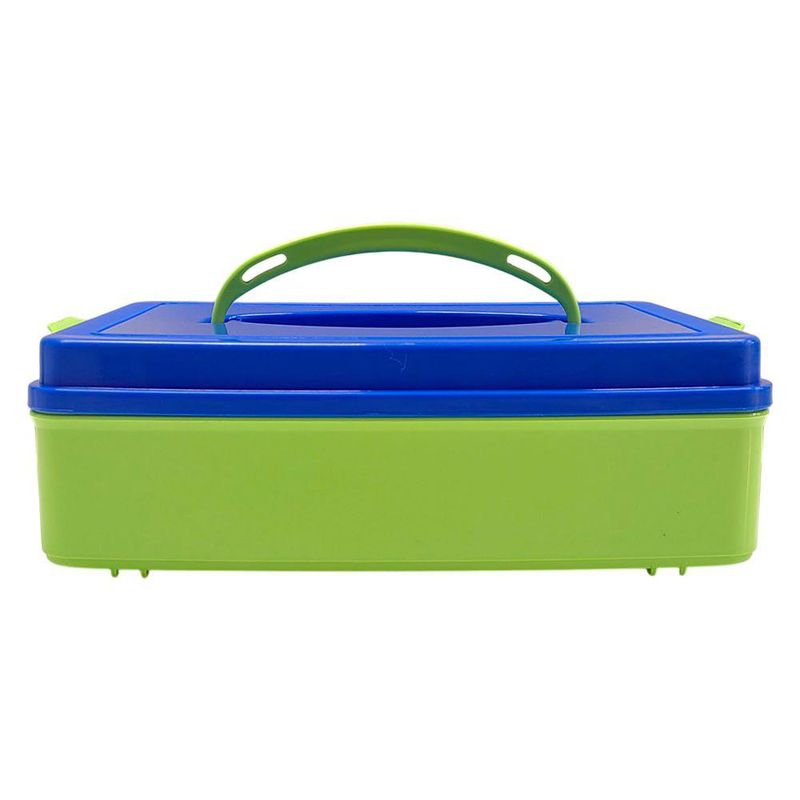Caja Modular con Asa de 2 Litros Color Verde Pera