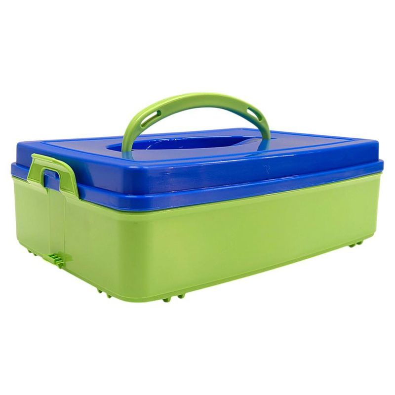 Caja Modular con Asa de 2 Litros Color Verde Pera