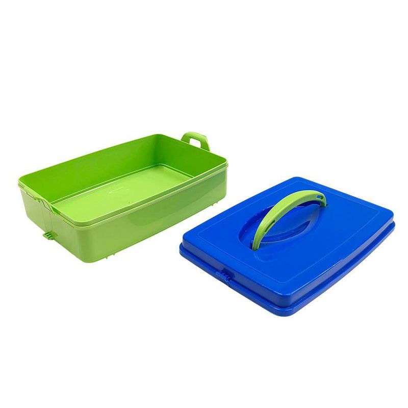 Caja Modular con Asa de 2 Litros Color Verde Pera