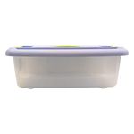 Caja Organizadora Click de 12 Litros Color Celeste con Verde