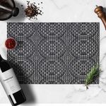 Individual 30 X 45 Cm Círculos Negro